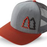 WUE Simple Pine Trees Trucker Hats for Men Adjustable Snapback Mesh Cap Great for Outdoors